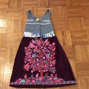Free people printed velvet dress